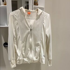Puma White Zip-Up Hoodie 👵MT
